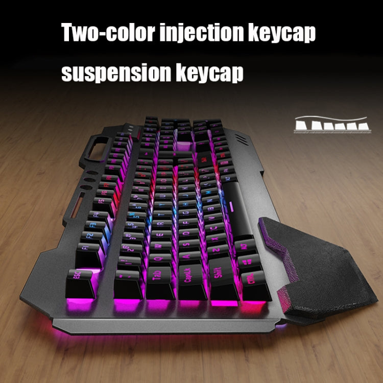 Skanto | K680 RGB Oppladbart Gaming Trådløst Tastatur og Mus Sett (Svart)