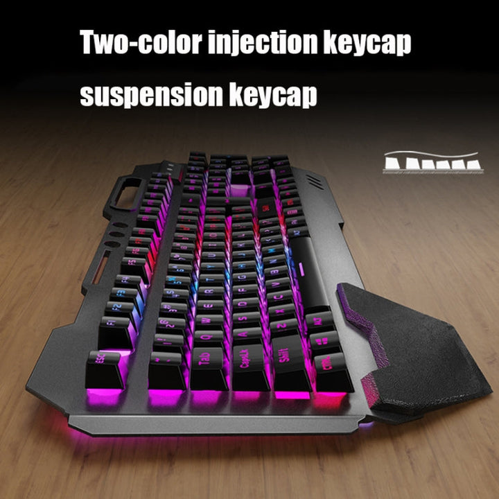 Skanto | K680 RGB Oppladbart Gaming Trådløst Tastatur og Mus Sett (Svart)