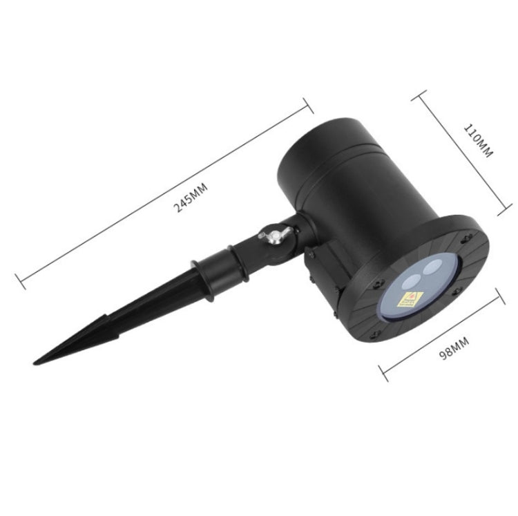 Skanto | 30W Fjernkontroll Utendørs Vanntett Laser Lys Hagedekorasjon Plenlampe, grønt lys + rødt lys (UK plugg)