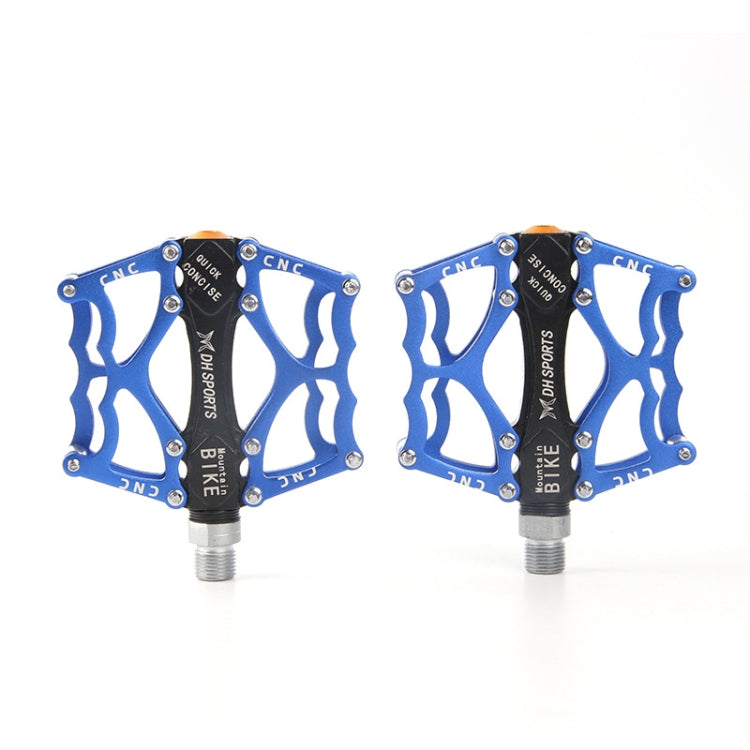Skanto | Sykkelpedal Terrengsykkel Aluminiumlegering Palin Pedal Antiskli Lager Pedal (901 Blå)