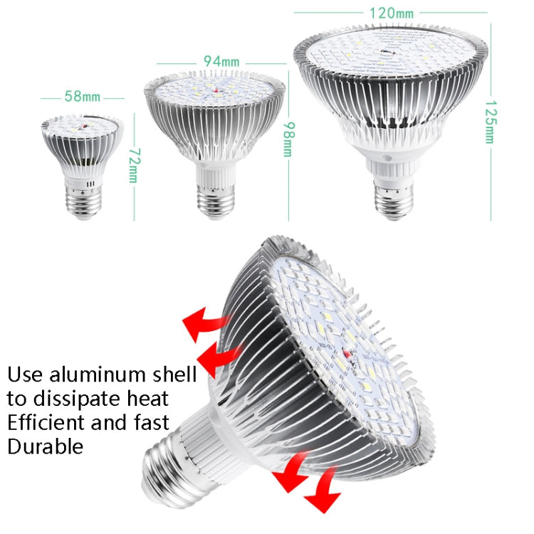 Skanto | LED Plantevekstlampe Full Spektrum E27 Plantefyllingslys, Effekt: 100W 150 Lyspærer