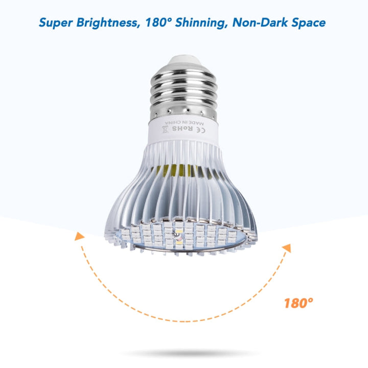 Skanto | LED Plantevekstlampe Full Spektrum E27 Plantefyllingslys, Effekt: 100W 150 Lyspærer