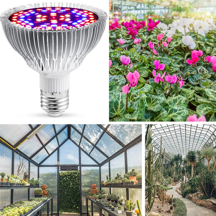 Skanto | LED Plantevekstlampe Full Spektrum E27 Plantefyllingslys, Effekt: 100W 150 Lyspærer