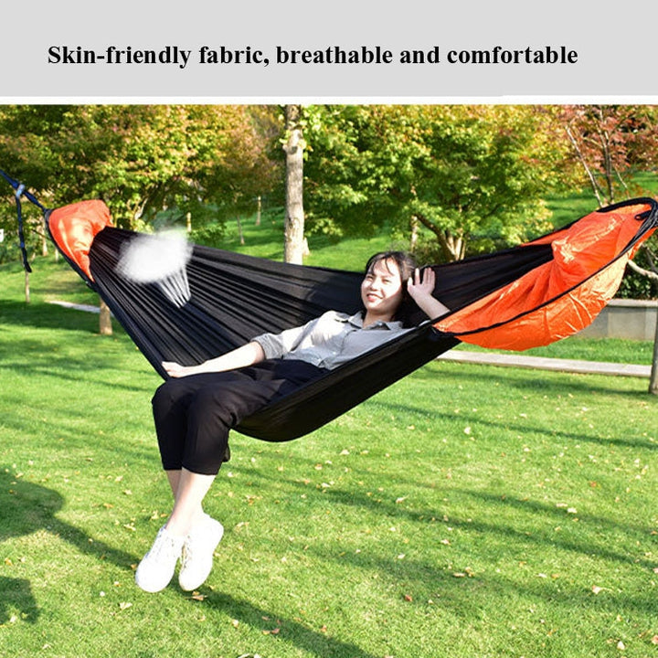 Skanto | Strut-Mosquito-net-hammock Diamond-Sunshade-Set Outdoor Camping Automatic Quick-Open Anti-Mosquito-net-Hammock-Set (Hæralm Green)