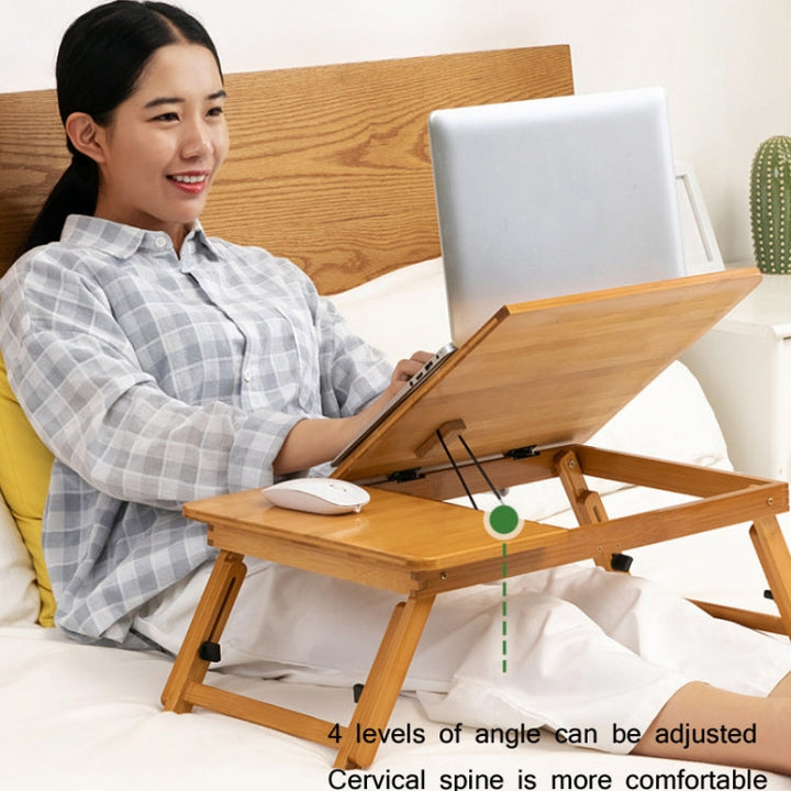 Skanto | 741ZDDNZ Seng Bruk Fldbar Høydejusterbart Laptop Bord Dorm Skrivebord, Spesifikasjon: Medium 64cm