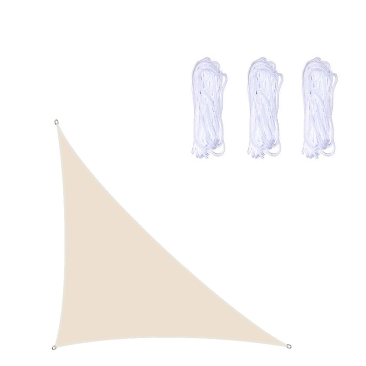 Skanto | Trekantet Utendørs Hage Solseil vanntett UV-bestandig, størrelse: 3m x 4m x 5m (Beige)