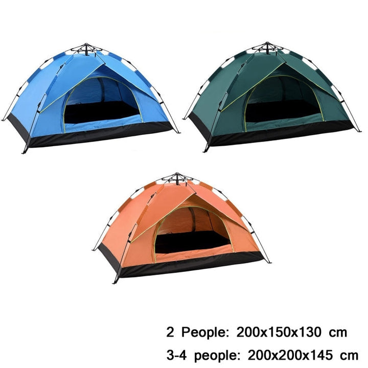 Skanto | TC-014 Utendørs Strand Reise Camping Automatisk Våren Multi-Person Telt For 2 Personer (Grønn)