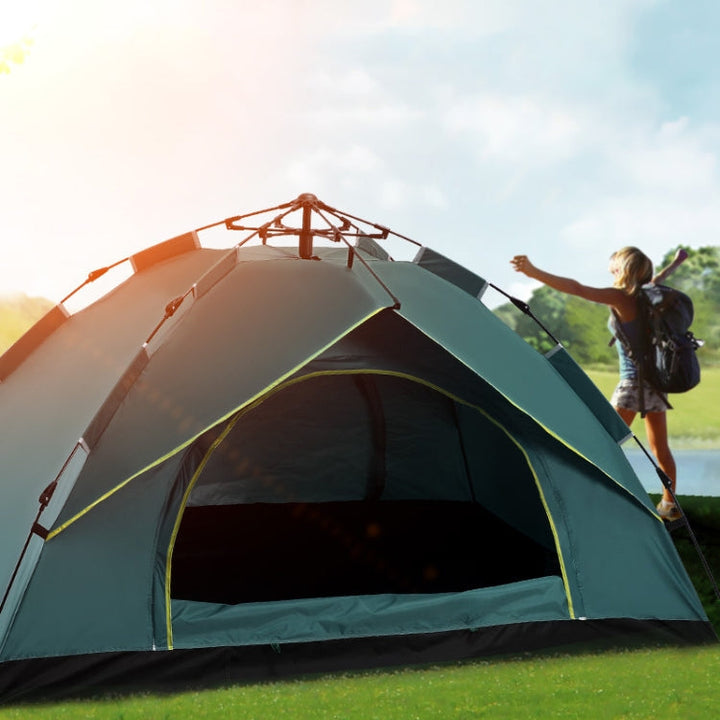 Skanto | TC-014 Utendørs Strand Reise Camping Automatisk Vår Multi-Person Telt For 2 Personer (Oransje)
