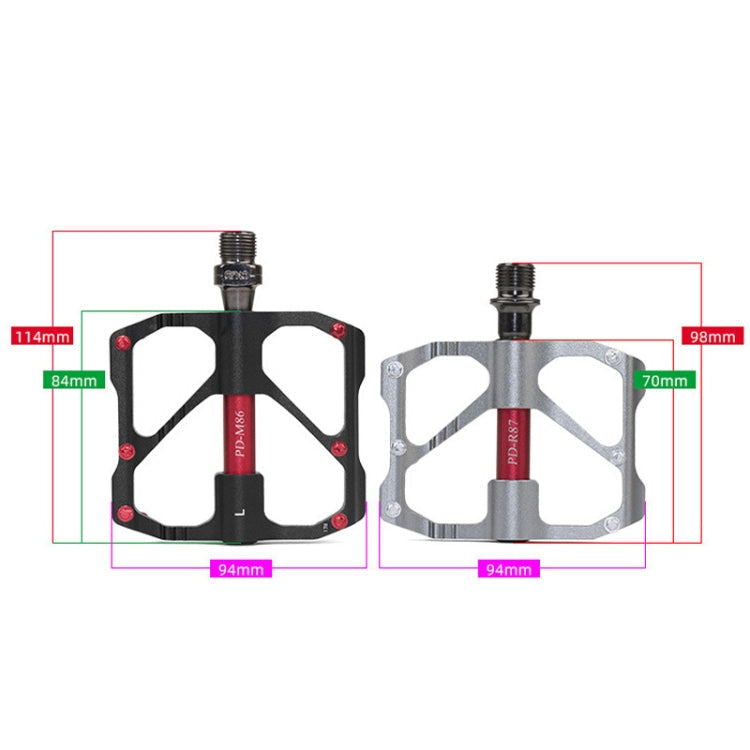 Skanto | 1 par PROMEND terrengsykkel racing sykkel aluminium pedaler (PD-R87 svart)
