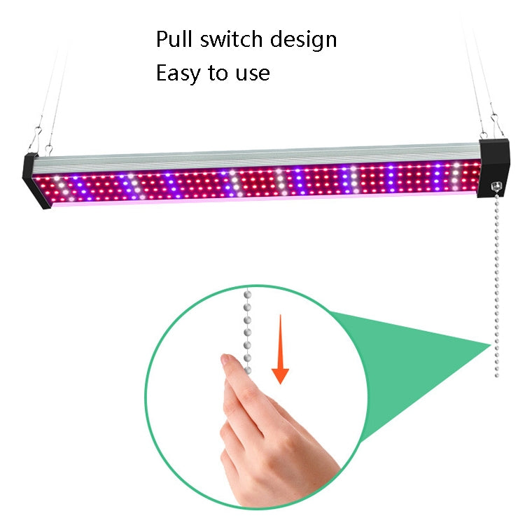 Skanto | LED vekstlampe full spekterplante lys rør, Stil: Liten dobbel rad 100 cm (EU-plugg)