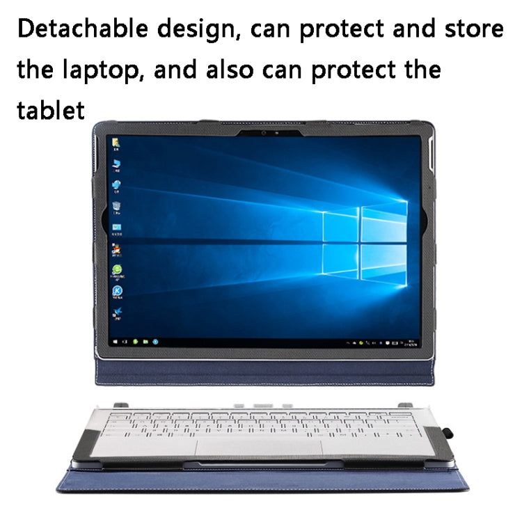 Skanto | PU lær laptop beskyttelsesdeksel for Microsoft Surface Book 2 13,5 tommer (Gentleman Grey)
