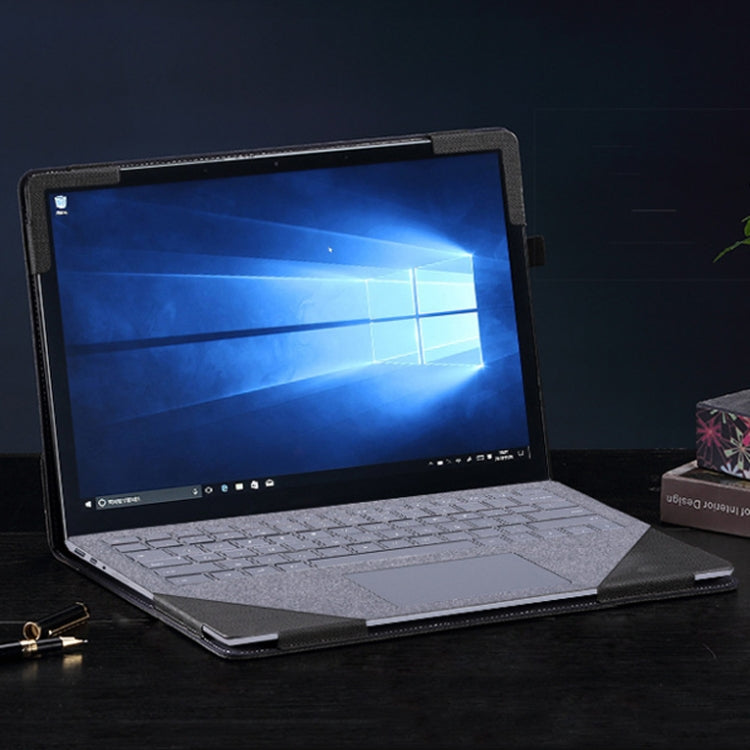 Skanto | 13,5 tommers multifunksjonell PU-læremappe for Microsoft Surface Laptop 1/2/3/4 (Blå)
