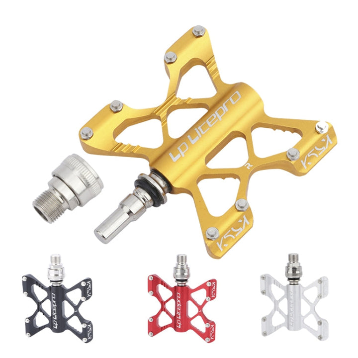 Skanto | LP LitePro K5 Sammenleggbar Sykkel Aluminiumlegering Lager Pedaler (Svart)