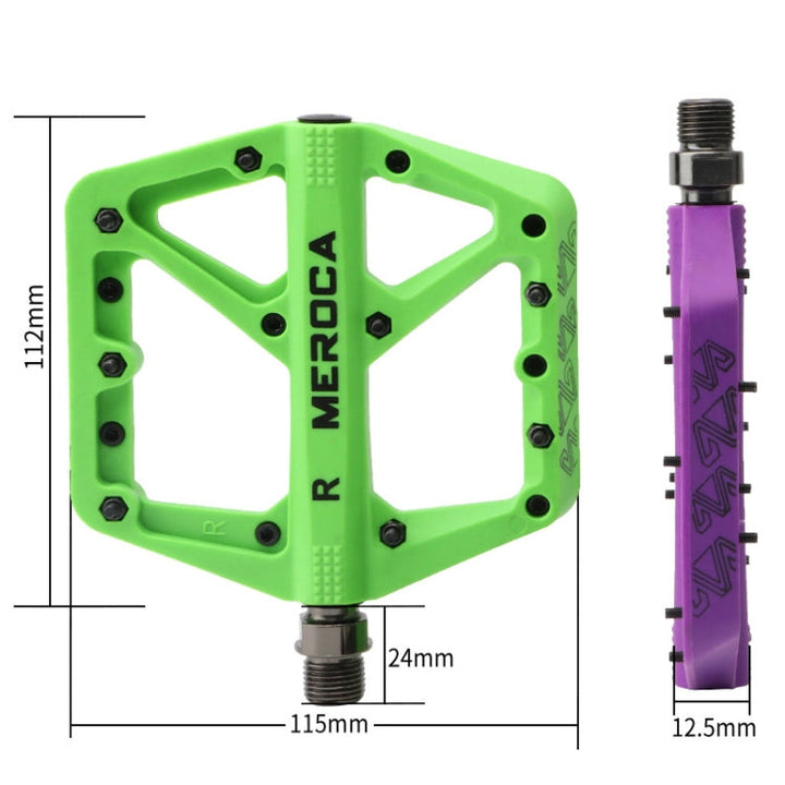 Skanto | MEROCA Terrengsykkel Nylon Pedal (Grønn)