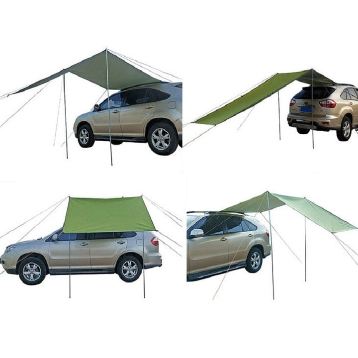 Skanto | Utendørs-Piknik-Camping Telt Ved Siden Av Bilen Vanntett Kalesje 300x150cm (Mørk Grå)