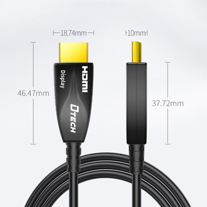 Skanto | DTECH HDMI 2.0 Versjon Fiber Optisk Kabel 4K 60Hz Storskjerm TV Ingeniørkablering, Lengde: 10m