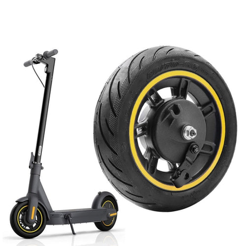 Skanto | 10 Tommers Elektrisk Scooter Frontdekk Uten Slange for Ninebot MAX G30 (Gul)