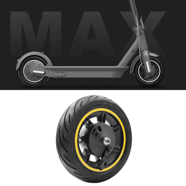 Skanto | 10 Tommers Elektrisk Scooter Frontdekk Uten Slange for Ninebot MAX G30 (Gul)