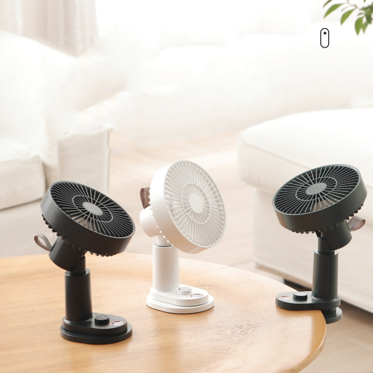 Smart Remote Control Usb Charging Shaking Head Desktop Fan Stroller Clip Fan(Black) | Skanto