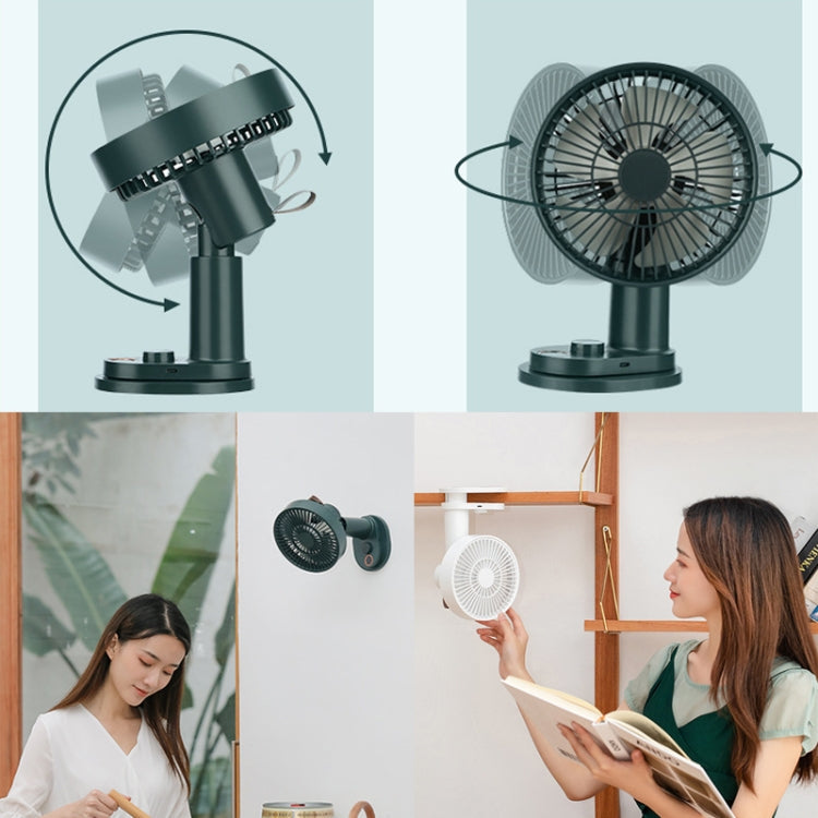 Smart Remote Control Usb Charging Shaking Head Desktop Fan Stroller Clip Fan(Black) | Skanto