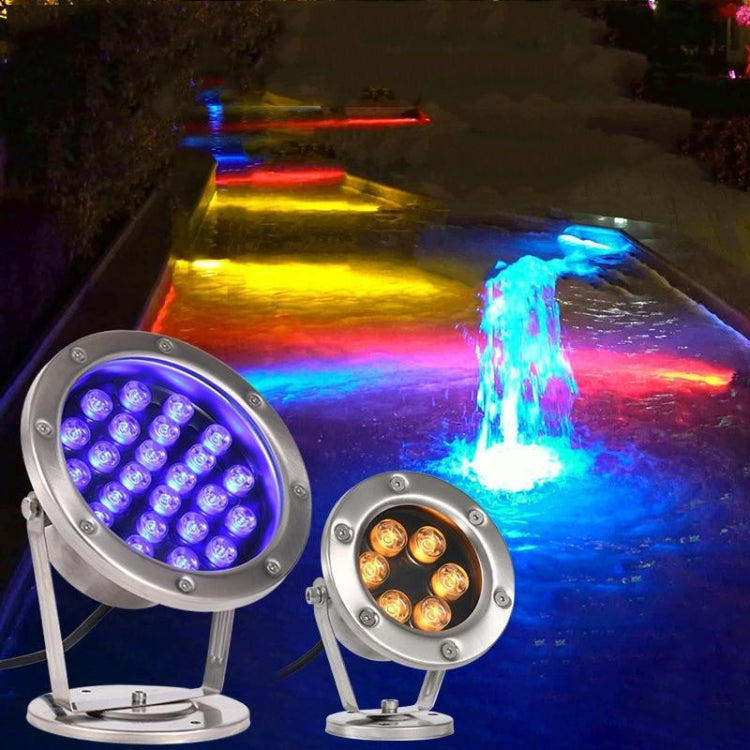 Skanto | LED Underwater Light Pool Fish Pond Fountain Waterproof Landscape Light 18W(Gul)