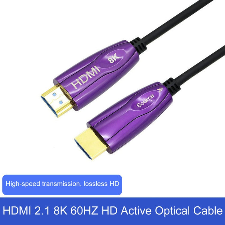 Skanto | HDMI 2.1 8K 60HZ HD Aktiv Optisk Kabel Dataskjerm Konverteringskabel, Kabellengde: 3m