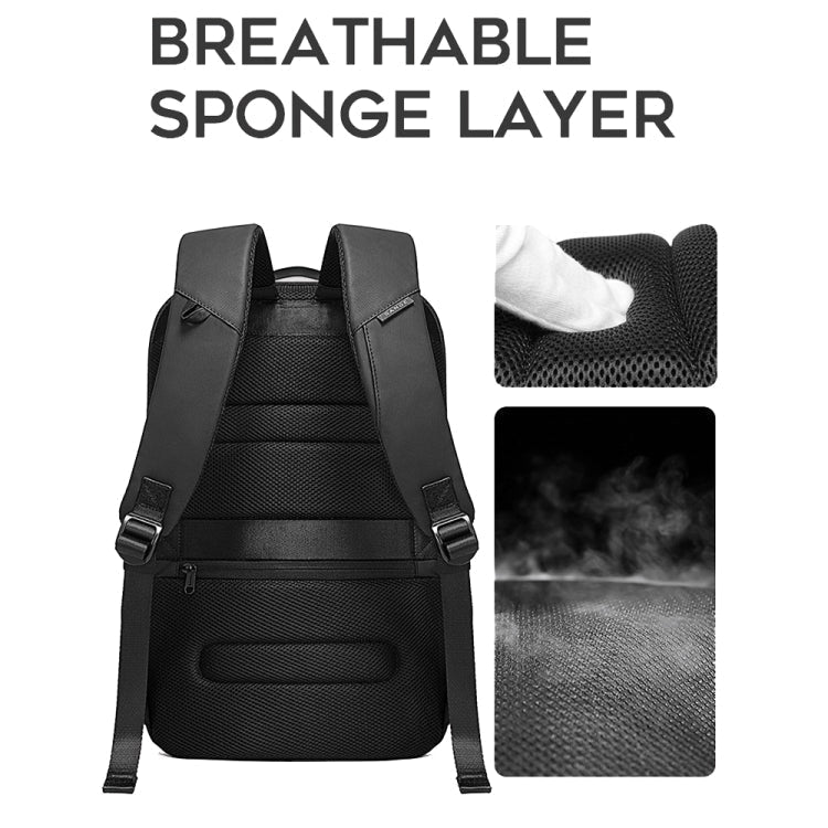 Skanto | BANGE BG-7216plus Tyverisikret Vanntett Reise Herre Ryggsekk 15.6 Tommers Laptop Bag (Grå)