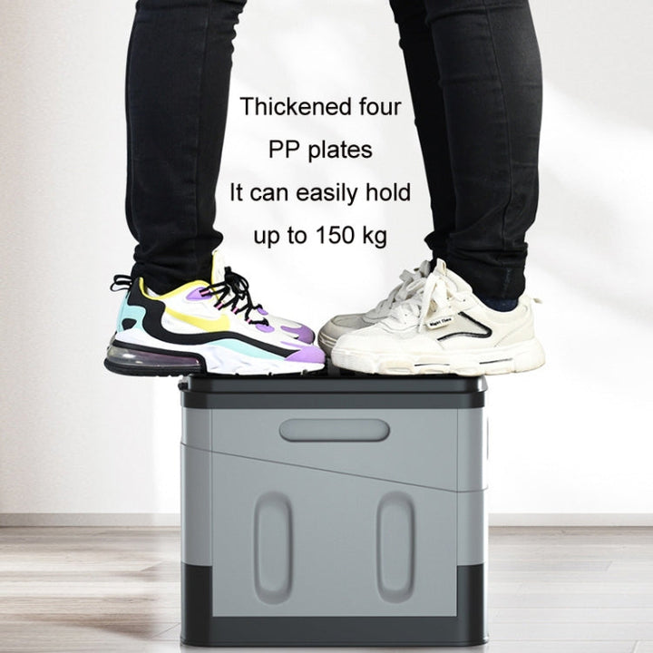 Skanto | Auto Folding Portable Toilet Outdoor Emergency Mobile Toilet (Mørk Grå)