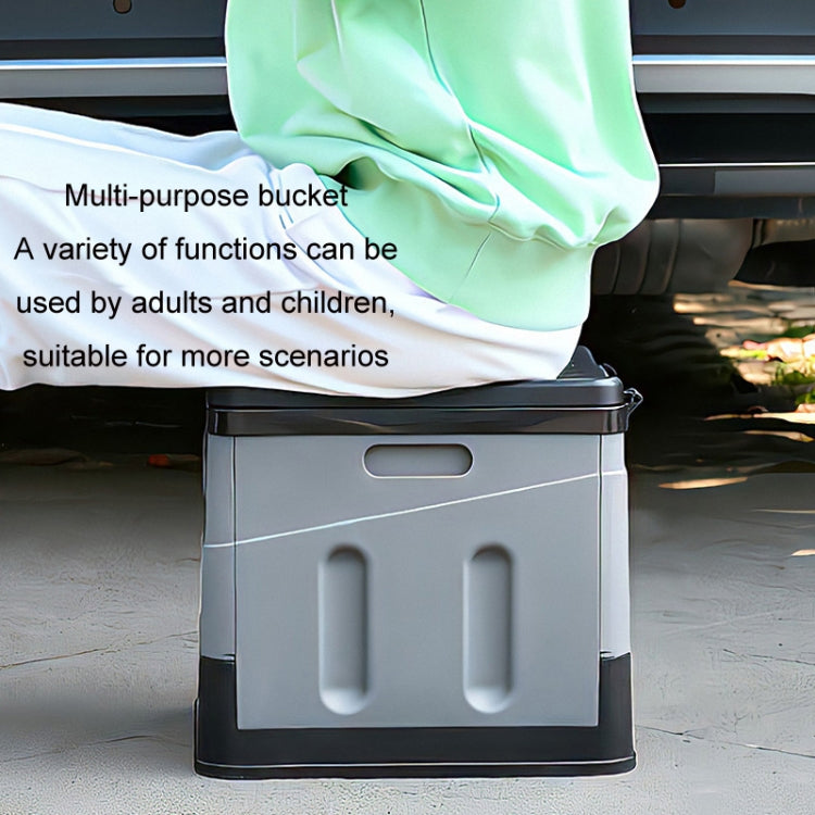 Skanto | Auto Folding Portable Toilet Outdoor Emergency Mobile Toilet (Mørk Grå)
