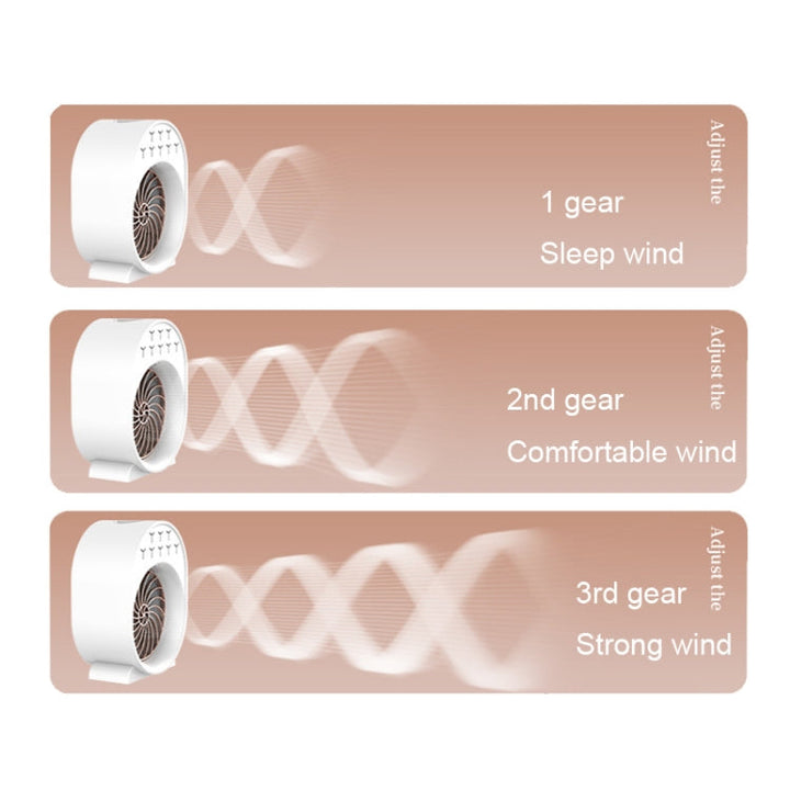 USB Spray Fuktighetsgivende Klimaanlegg Vifte Liten Bærbar Skrivebord Luftkjøler, Stil: Lading (Grønn) | Skanto