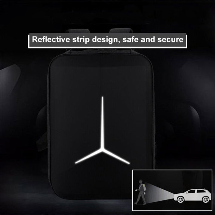Skanto | 15 Tommers Multifunksjonell Vanntett Forretningssport Laptop Ryggsekk med USB-port (Svart)