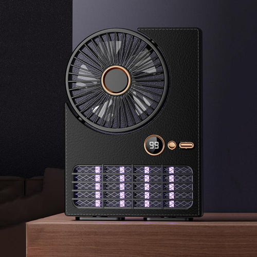 2-i-1 Husholdnings Elektrisk Vifte Myggdreper Lampe LED Digital Bordvifte, Farge: Plug-in Svart | Skanto