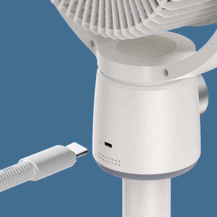 Luftsirkulasjonsvifte Turbo Lys Konveksjonsstående vifte Fjernkontroll Timer Gulvvifte, Stil: USB-plugg | Skanto