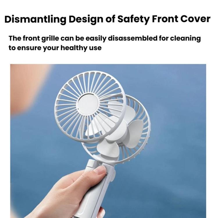 Folding Hanging Umbrella Fan USB Handheld Portable Umbrella Clip Fan Compact Desktop Fan(Black) | Skanto
