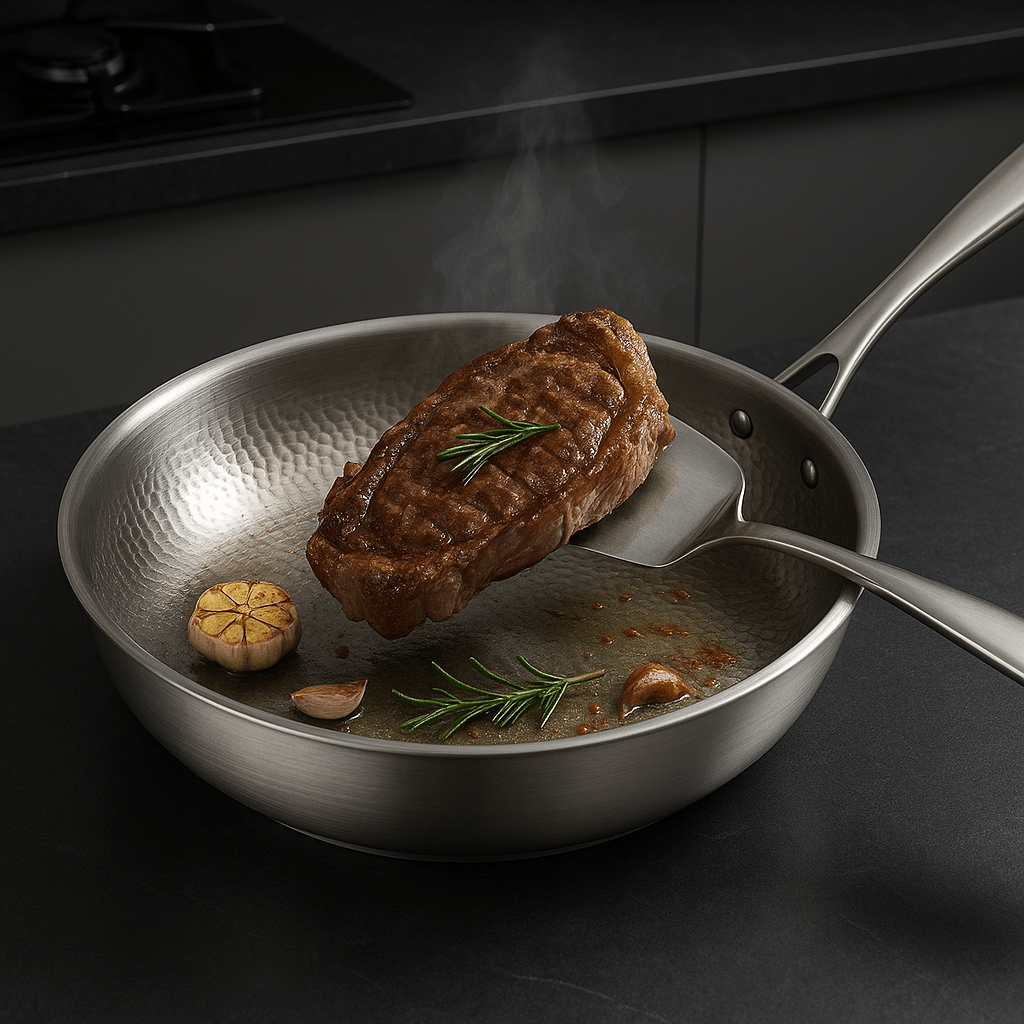 Skanto | PREMIUM PAN - Høy kvalitet titan panne uten belegg for alle koketopper