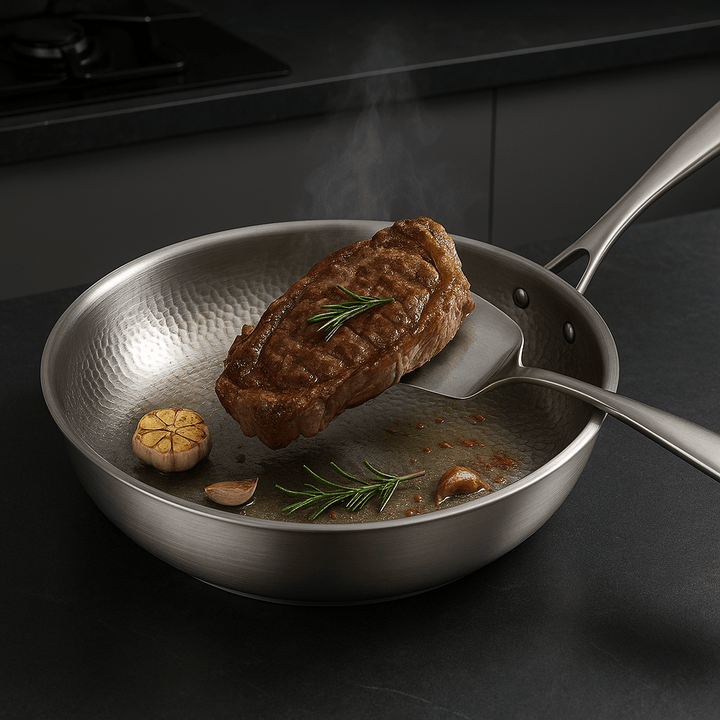 Skanto | PREMIUM PAN - Høy kvalitet titan panne uten belegg for alle koketopper