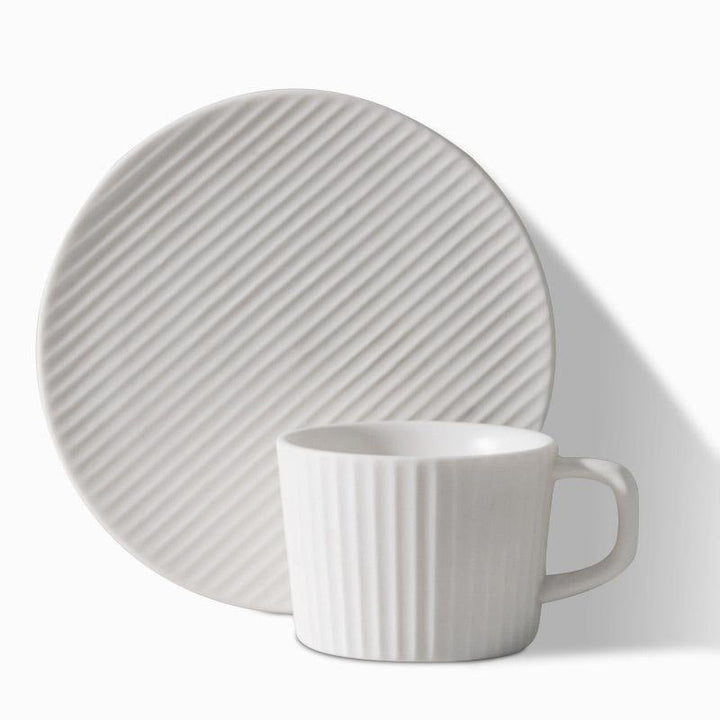 ElegantSips – Stentøy Kaffe Krus Set med Skje Skanto