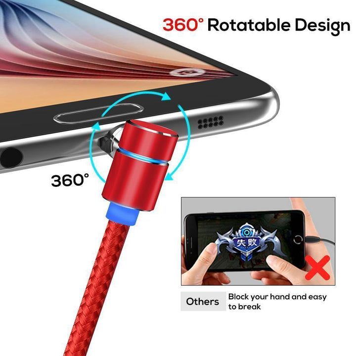 Skanto | 360 Roterende Magnetisk Laderkabel
