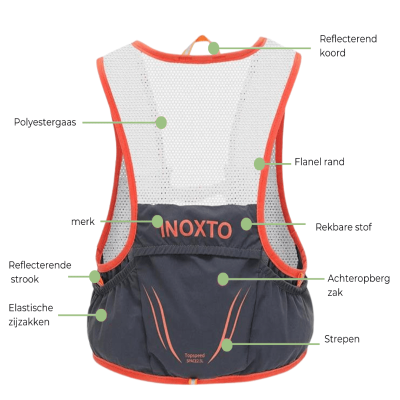 Skanto | Ultralett Trail Running Vest med To Myk Flasker