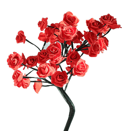 Skanto | Bordtop Rose Blomst Tre Lys