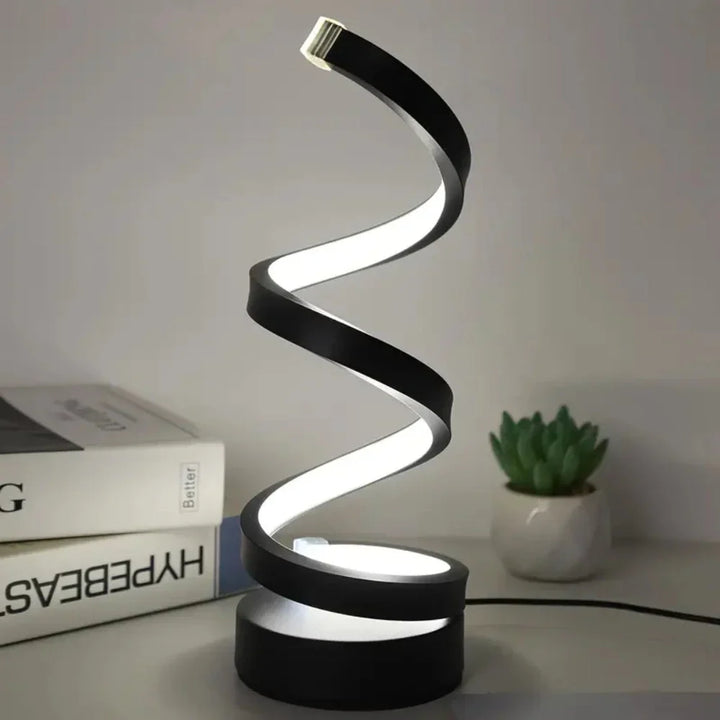 SpiralLight LED Bordlampe med Dimbar Belysning og Berøringskontroll | Skanto