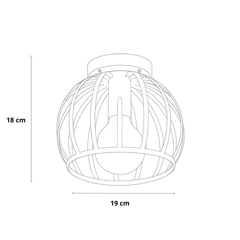 Skanto | Industriell Taklampe Svart