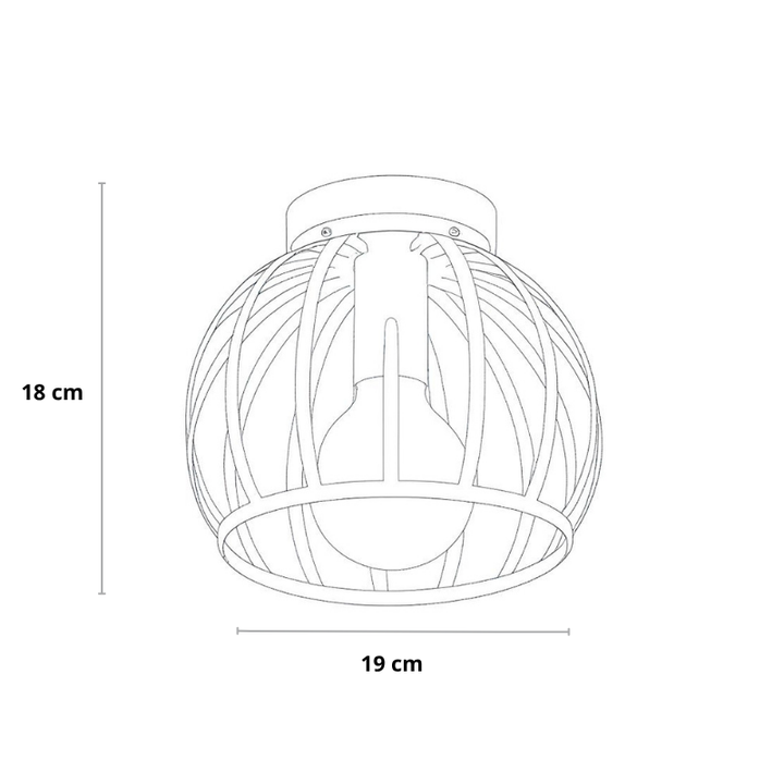 Skanto | Industriell Taklampe Svart
