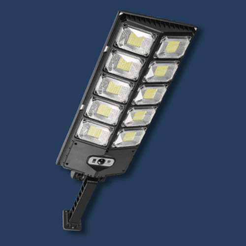 PowerBright Solar Utendørs Lampe 3000W – Vegg- eller Stangmontering IP65 | Skanto