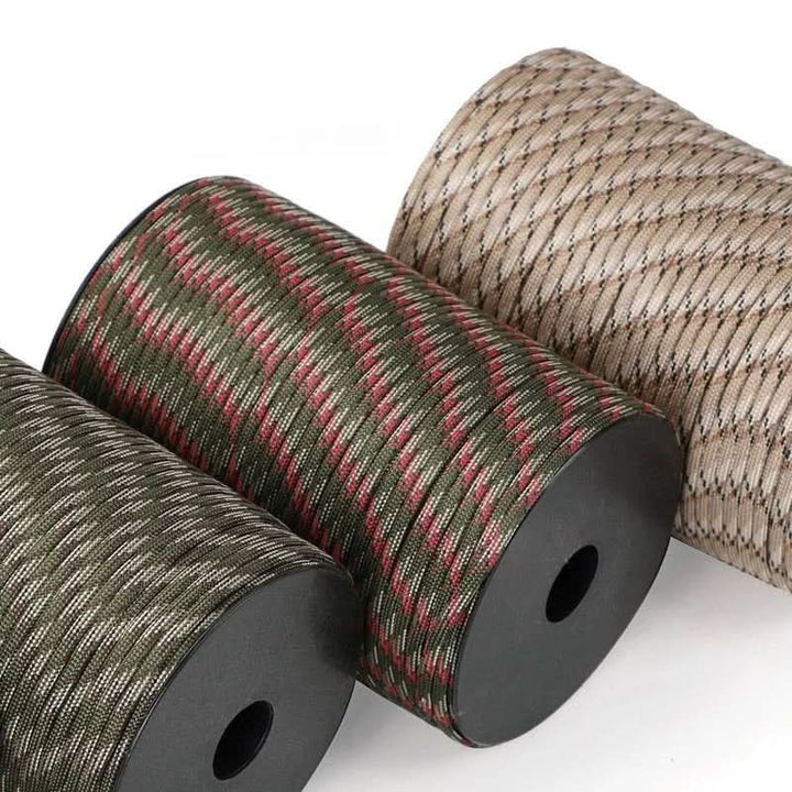 Skanto | 100 m Militært Paracord for Overlevelse & Ekstreme Utendørsoperasjoner