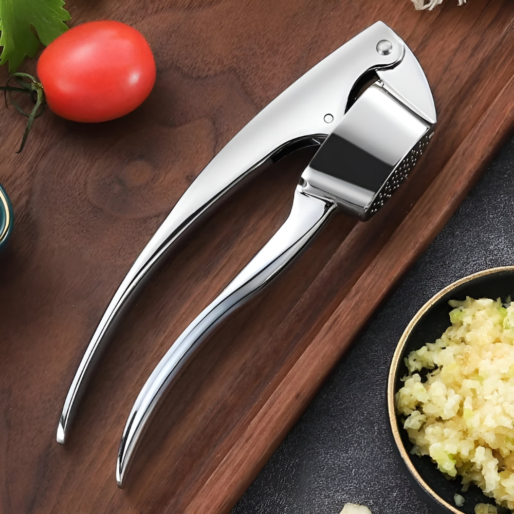 Skanto | Minimalist Rustfritt Stål Hvitløkspresse med Rutsjebeskyttelse