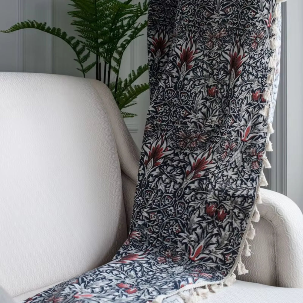 Skanto | Tistel Ebonleaf Blomstertapet Gardin