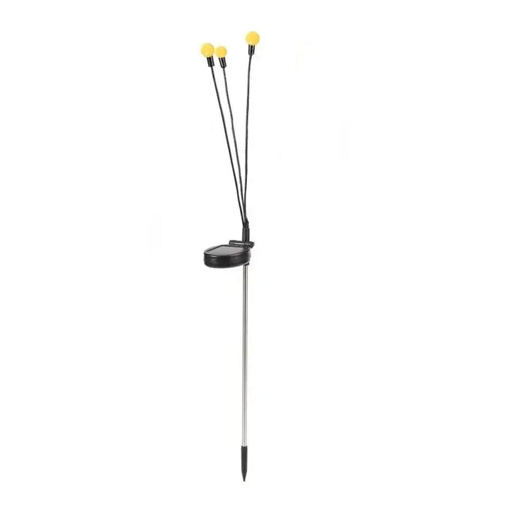 Solcelledrevet Firefly Hagebelysning - Trehodet LED-lampe for utendørs | Skanto