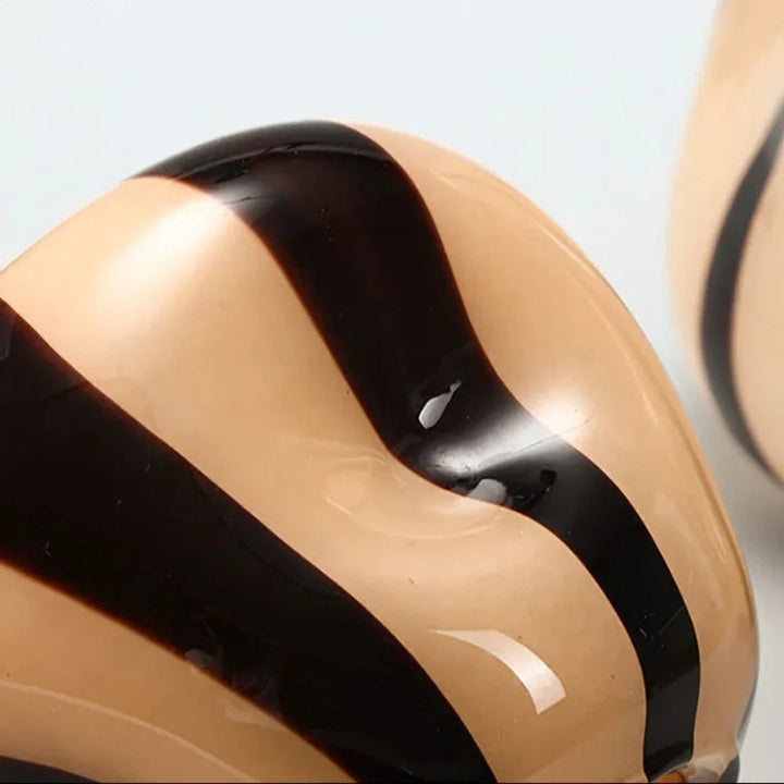 Skanto | Thurid Glass Striped Pumpkin Vase