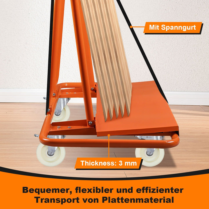 Flatbed vogn Transportvogn opp til 1000kg | Skanto